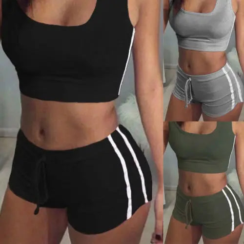 Women 2pcs Fashion Sexy Tracksuit