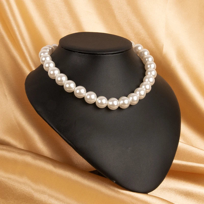 Women Pearl Necklace 14mm High Quality
