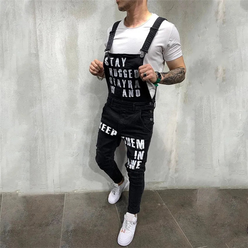 Men Jeans dungarees - admstore
