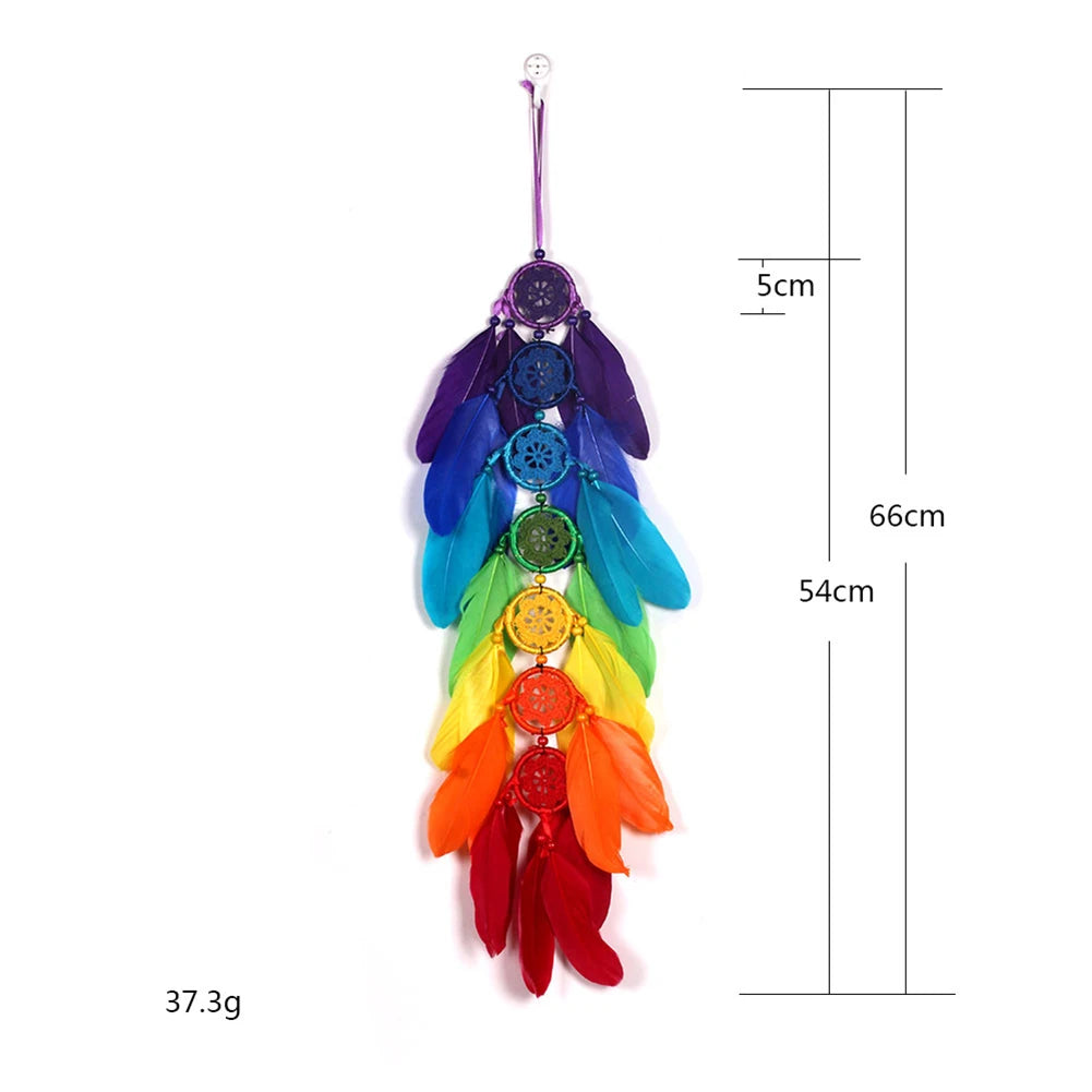 Dream Catcher Colorful Feathers