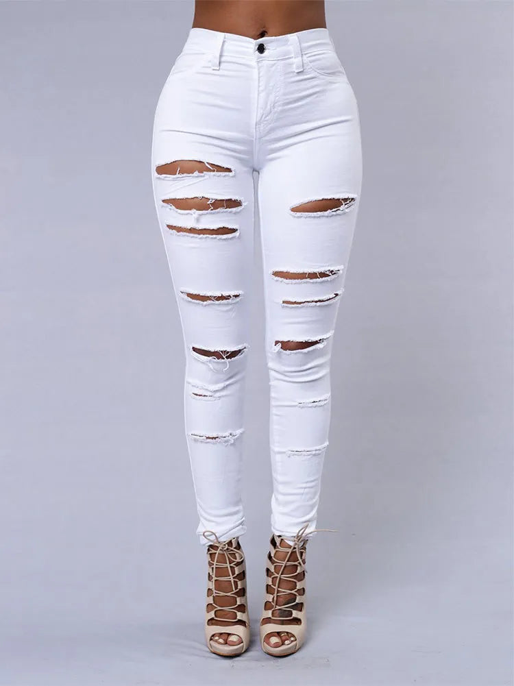 Women ripped jeans