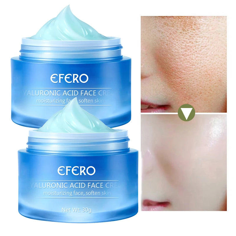 Crema viso all'acido ialuronico