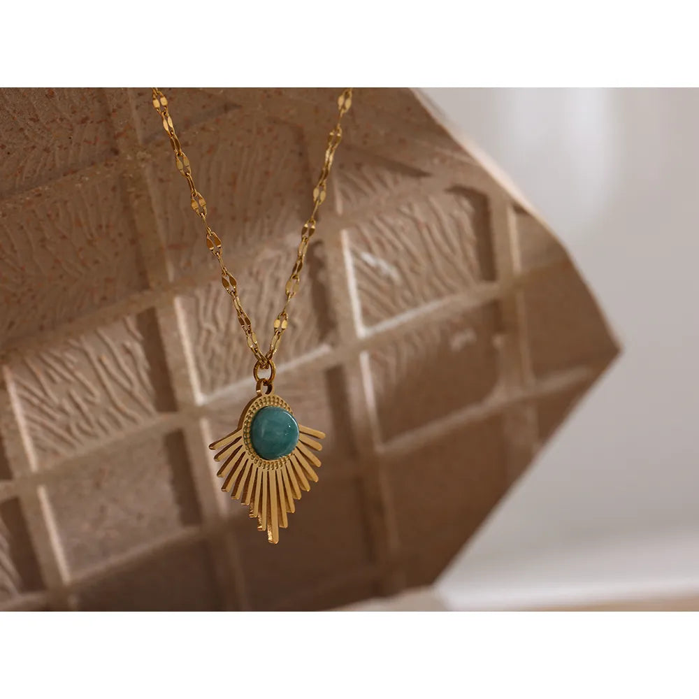 Stainless Steel Stone Necklace