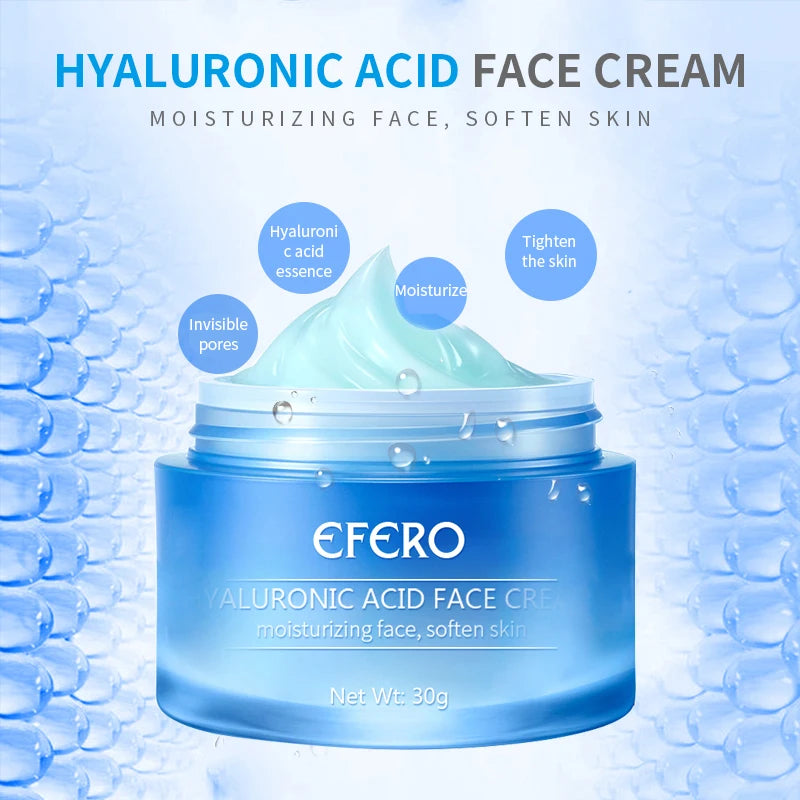 Crema viso all'acido ialuronico