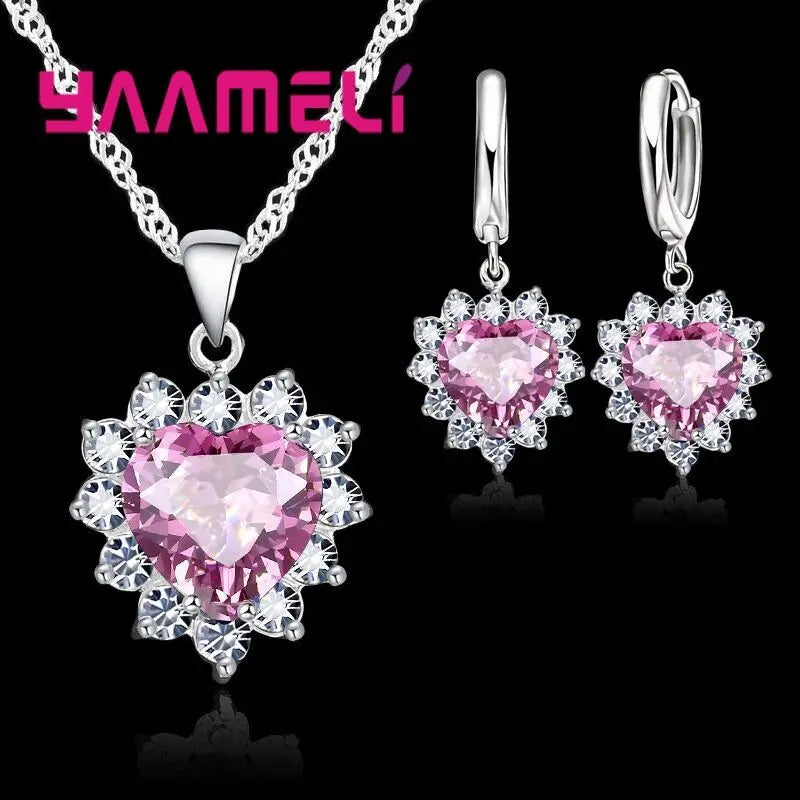 Women Set 925 Sterling Silver Jewelry
