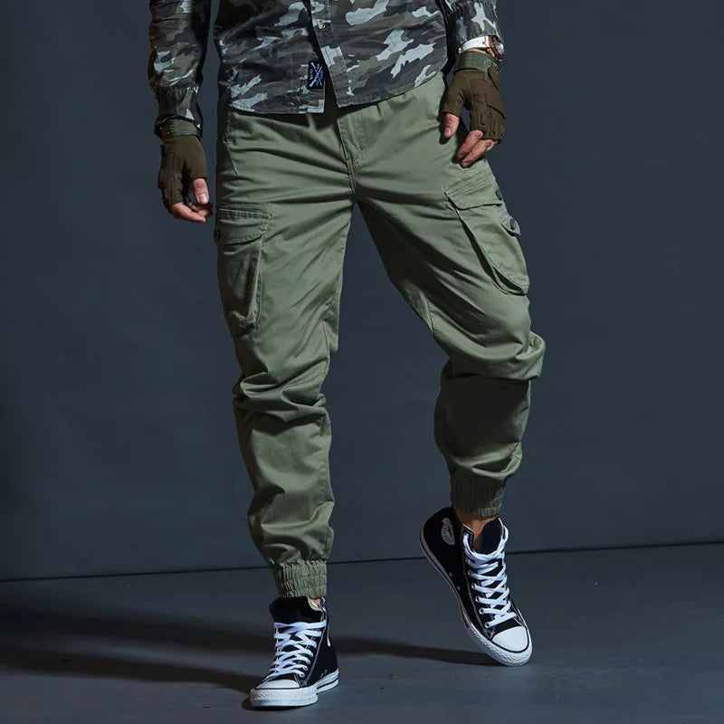 Men Casual Multi Pocket Military Pants