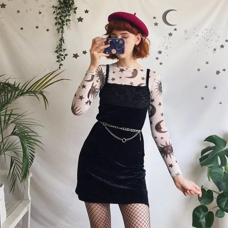 Women Sun Moon Shirt