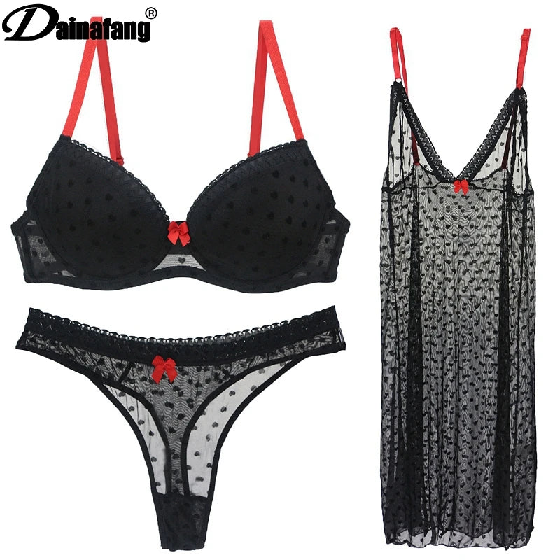 Women Set Nightgown Cup and Underwear - admstore