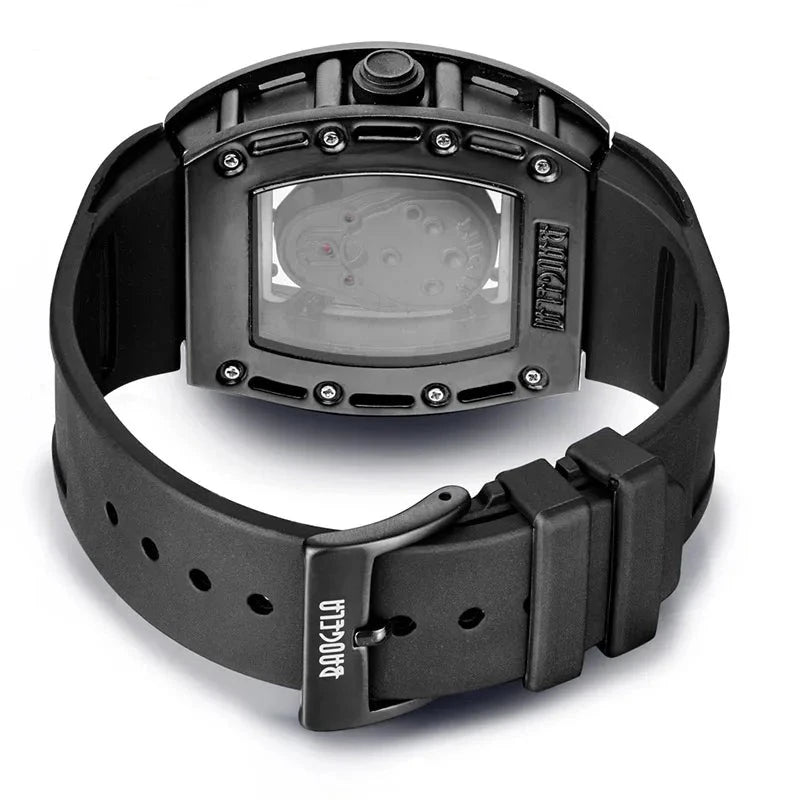 Men Skeleton Skull Luminous Quartz Watch