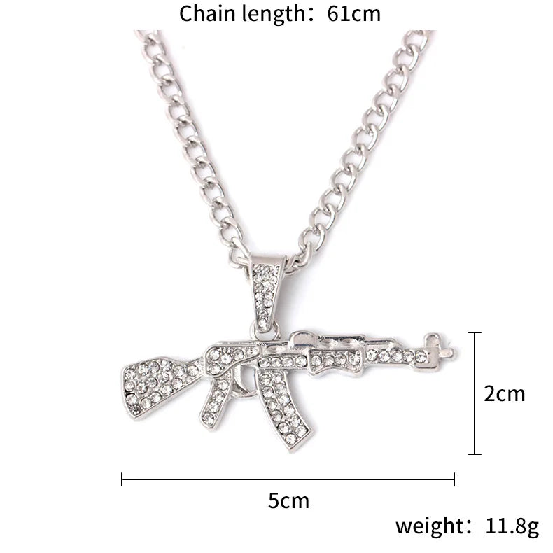 AK47 Necklace Stainless - admstore