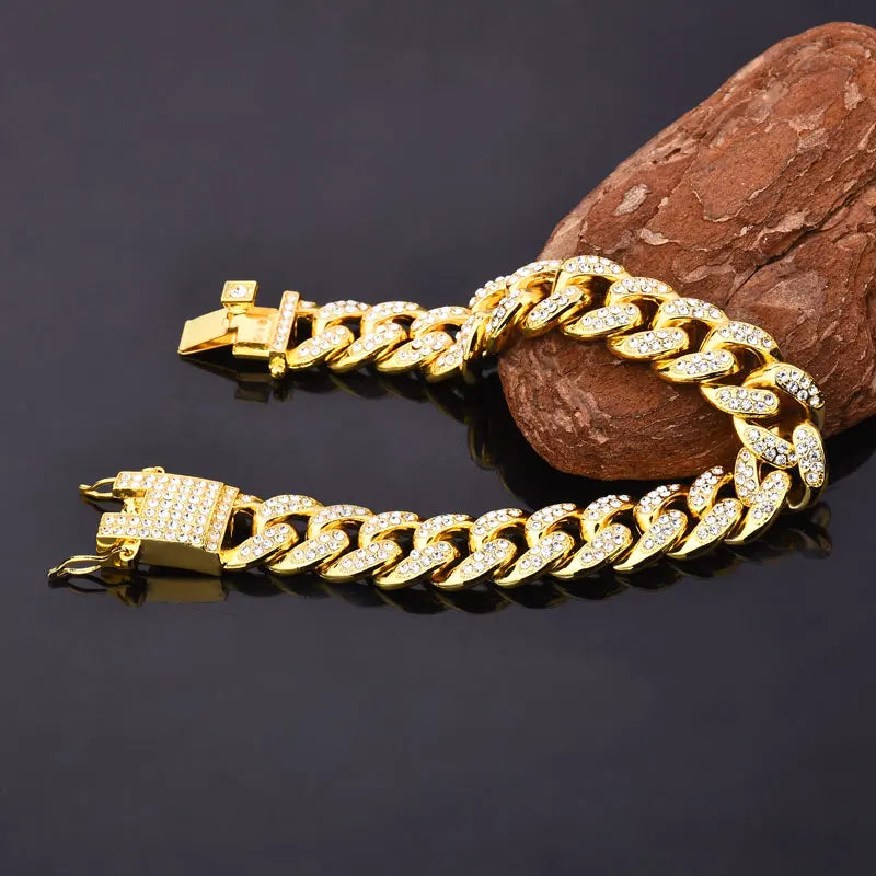 gold color Men bracelet - admstore
