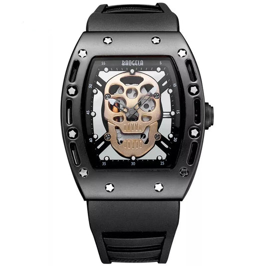 Men Skeleton Skull Luminous Quartz Watch