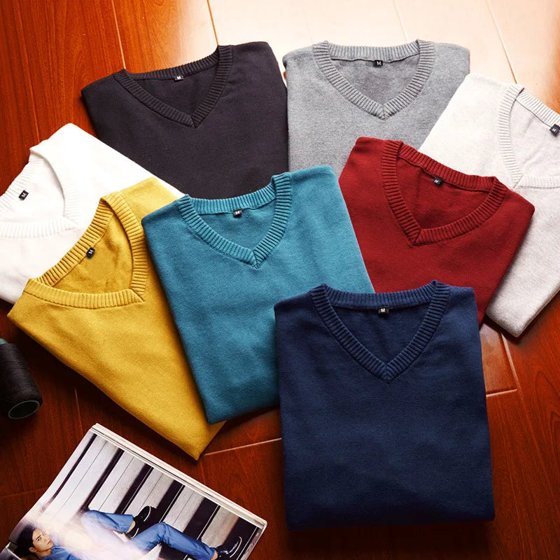 Cotton Sweater Men Long Sleeve - admstore