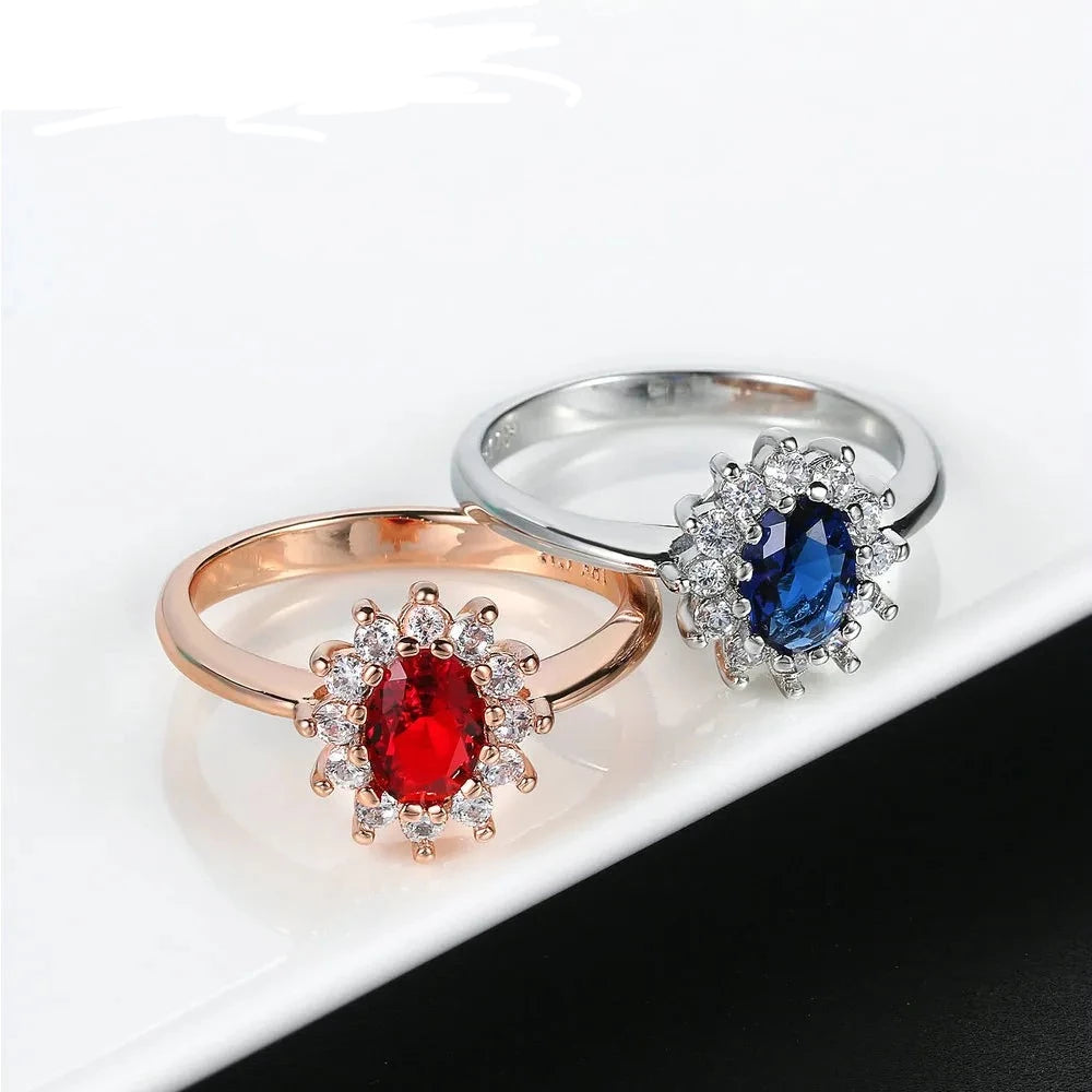 Wedding Ring Blue Crystal - admstore