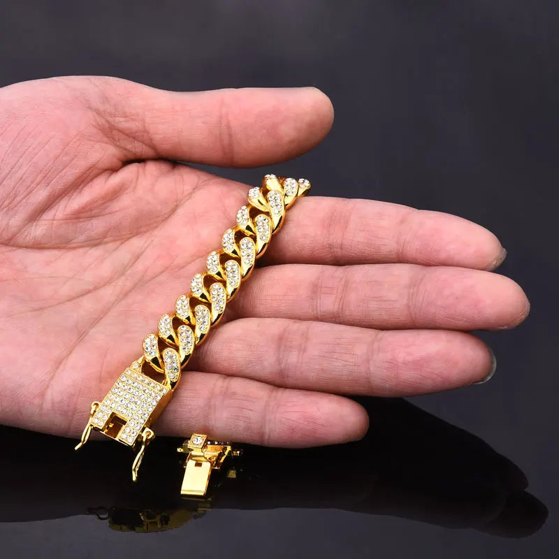 gold color Men bracelet - admstore
