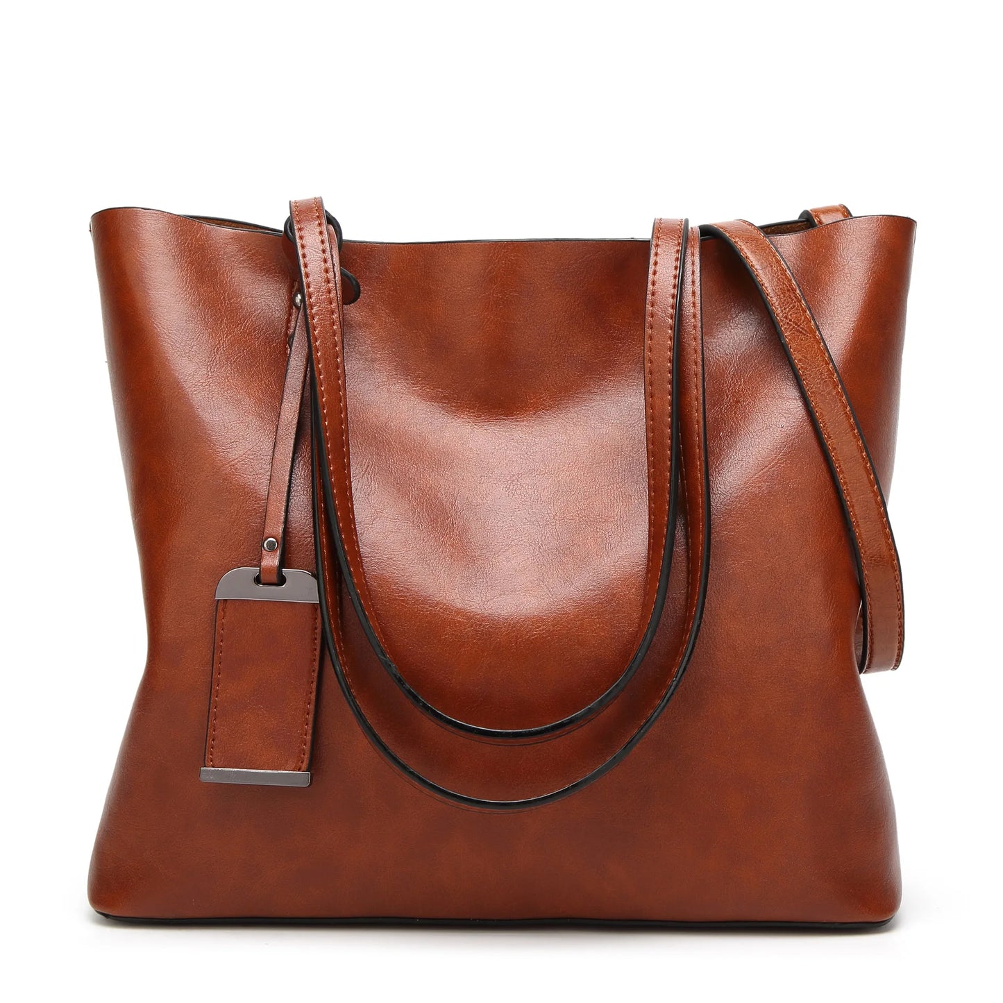 Women Waxing Leather bucket bag