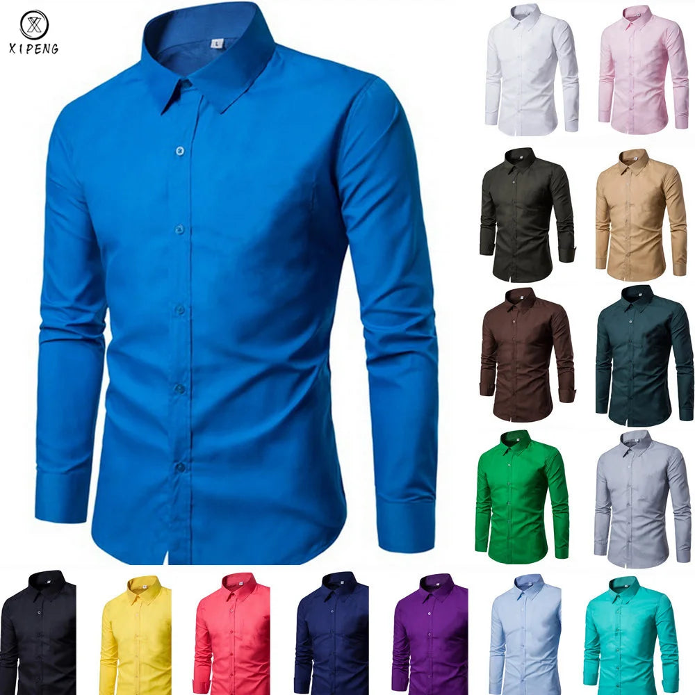 Men Shirt Long Sleeve