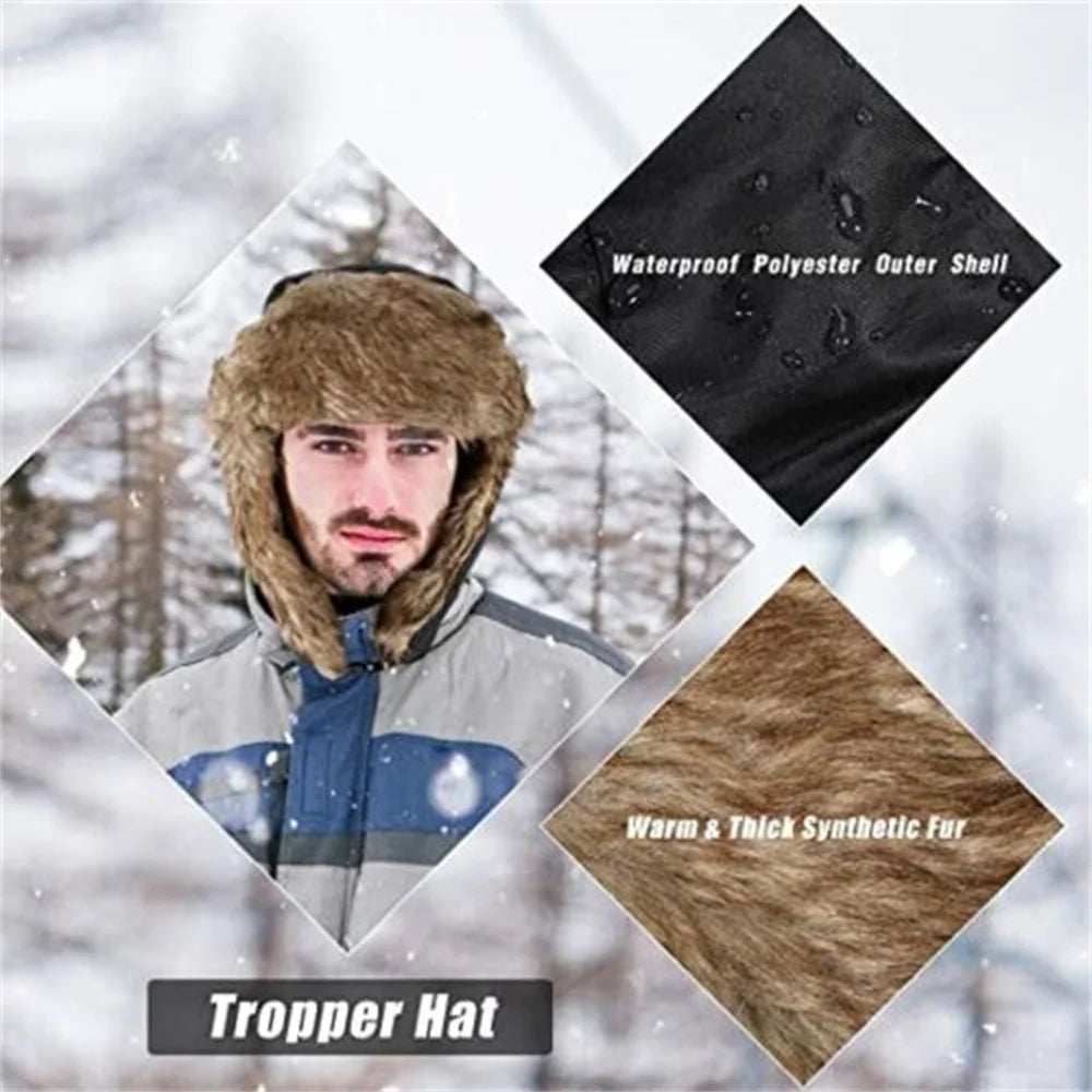 Cappello russo da uomo impermeabile