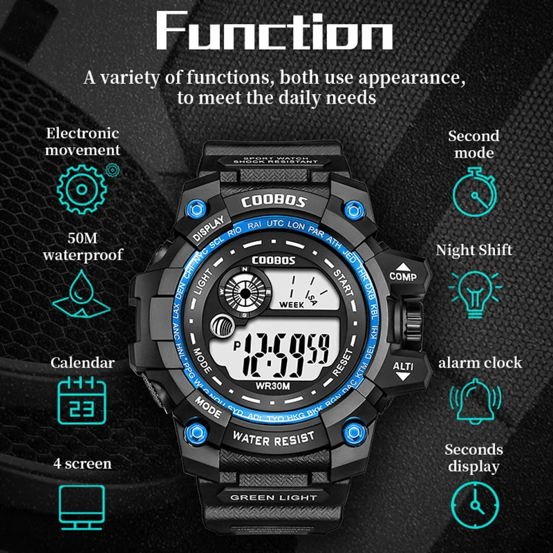 Men Sport Watch Waterproof