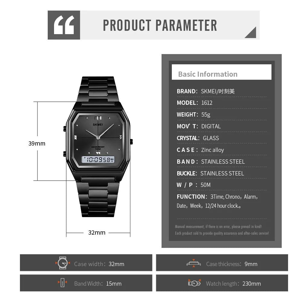 Unisex Stainless Steel watch