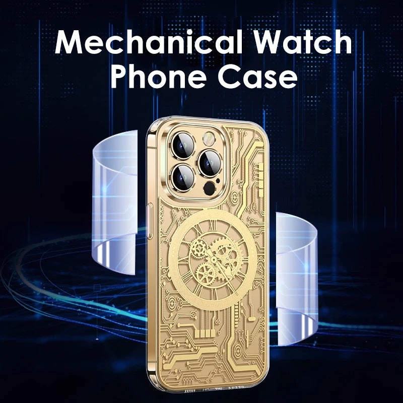 Custodia trasparente magnetica per Iphone