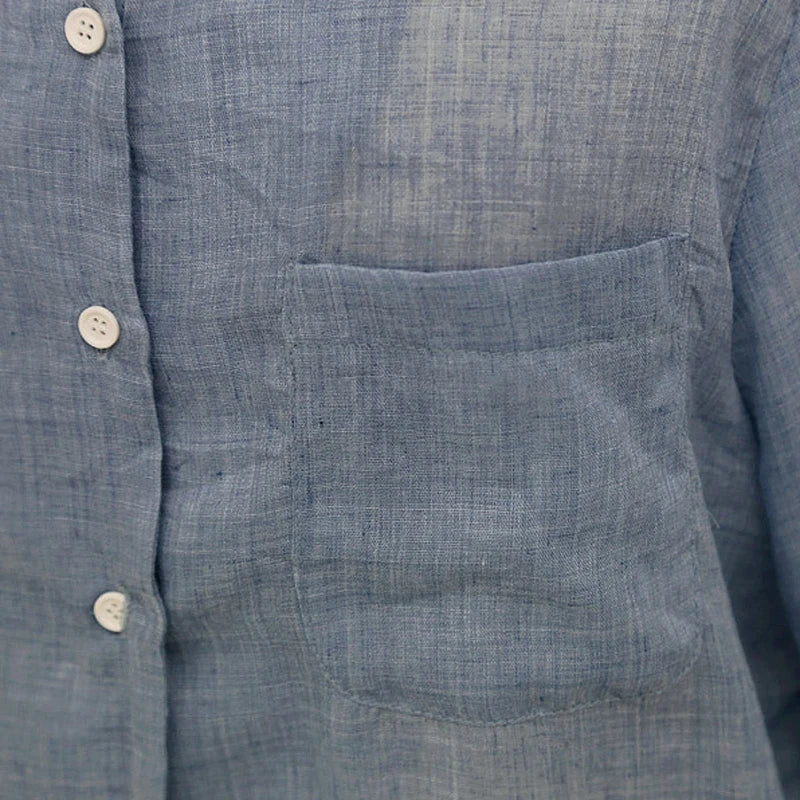 Women Fashion Linen Shirt