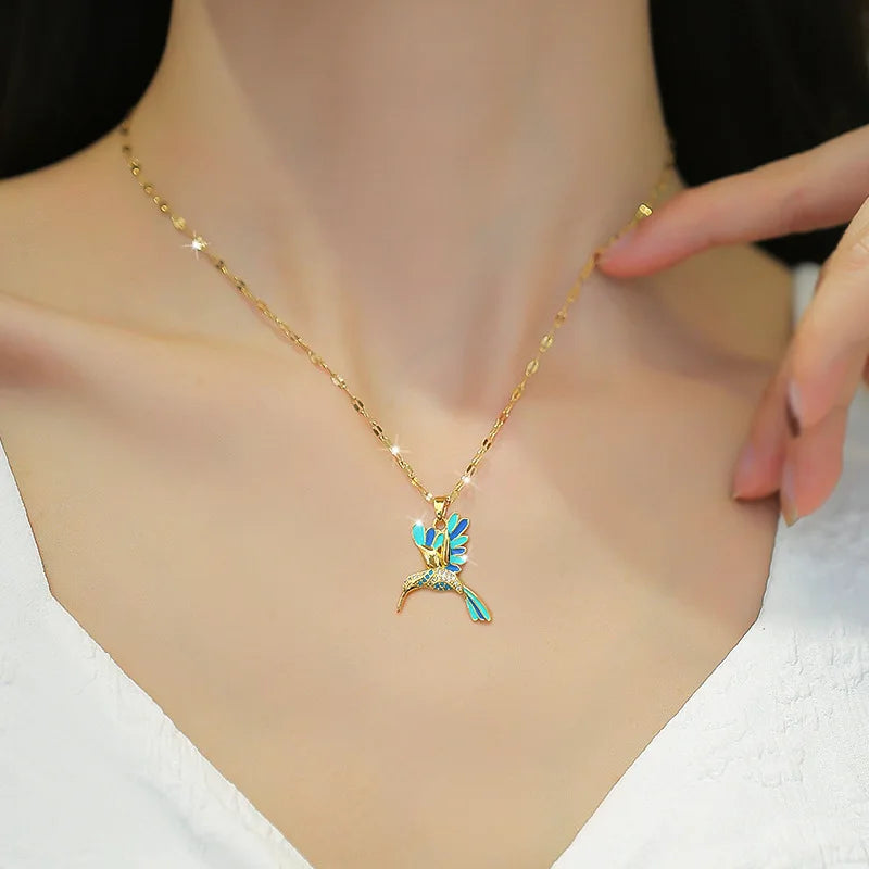 Collar de acero inoxidable para mujer