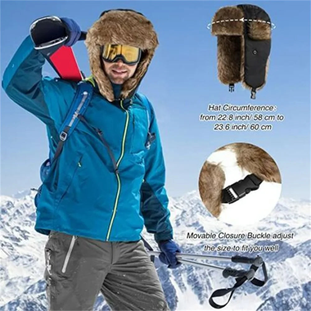 Cappello russo da uomo impermeabile