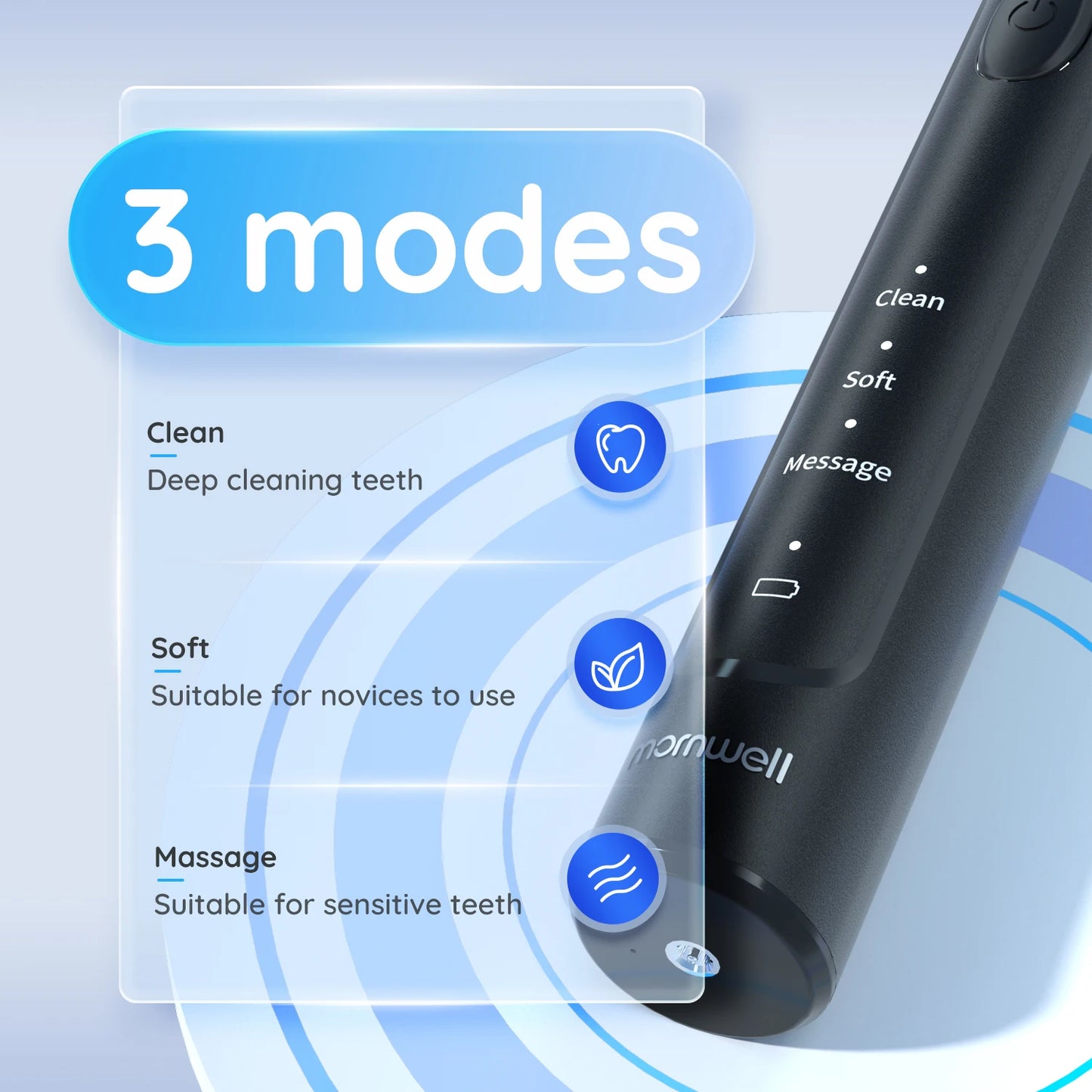 Electric Toothbrush 4 Extra Heads