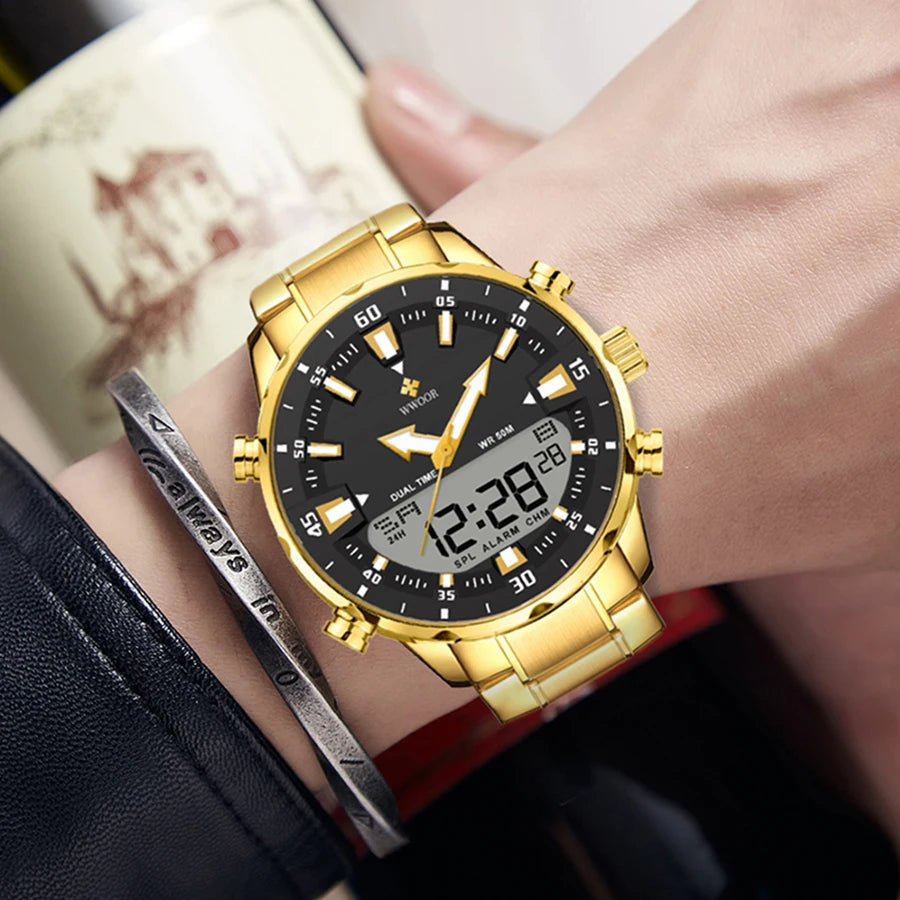 Men New Luxury Digital Watch LED Quartz Waterproof