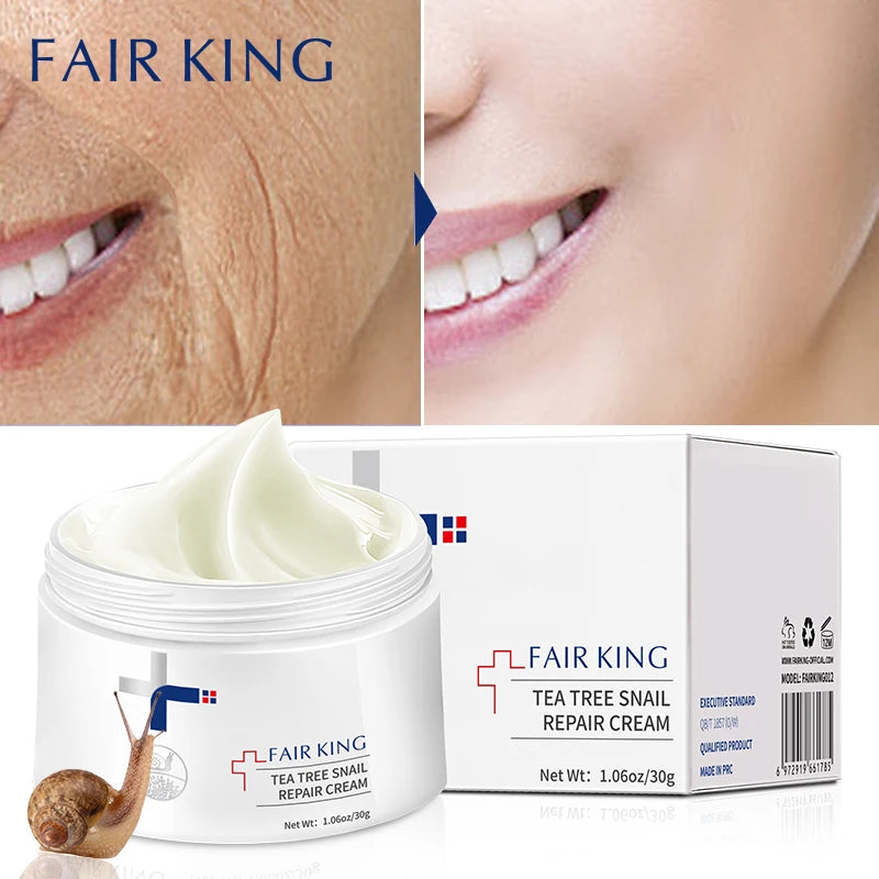 Crema facial antiarrugas con mucina de caracol