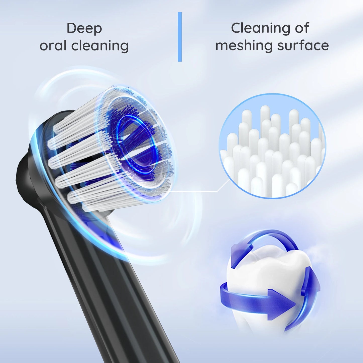 Electric Toothbrush 4 Extra Heads