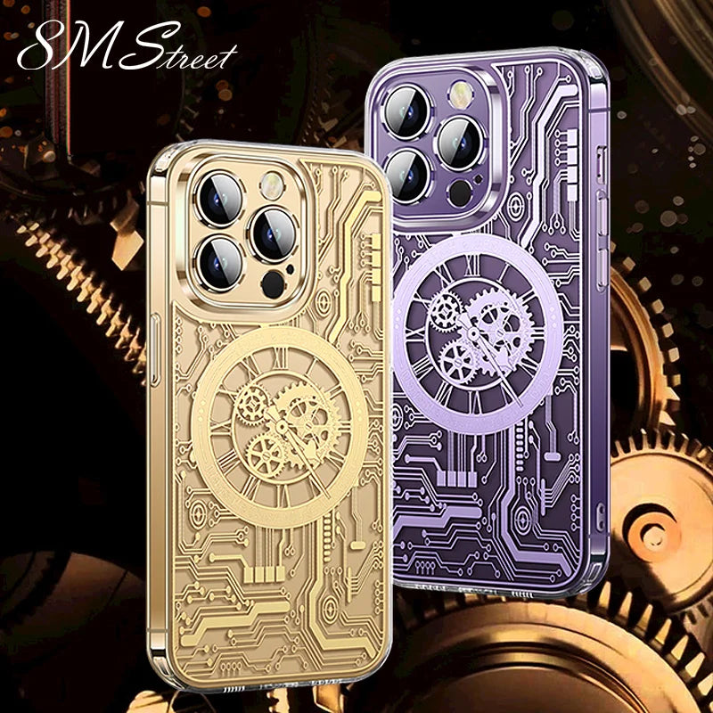 Custodia trasparente magnetica per Iphone