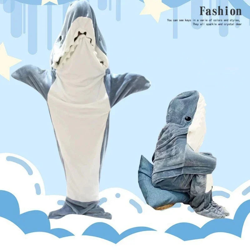 Cartoon Shark Blanket