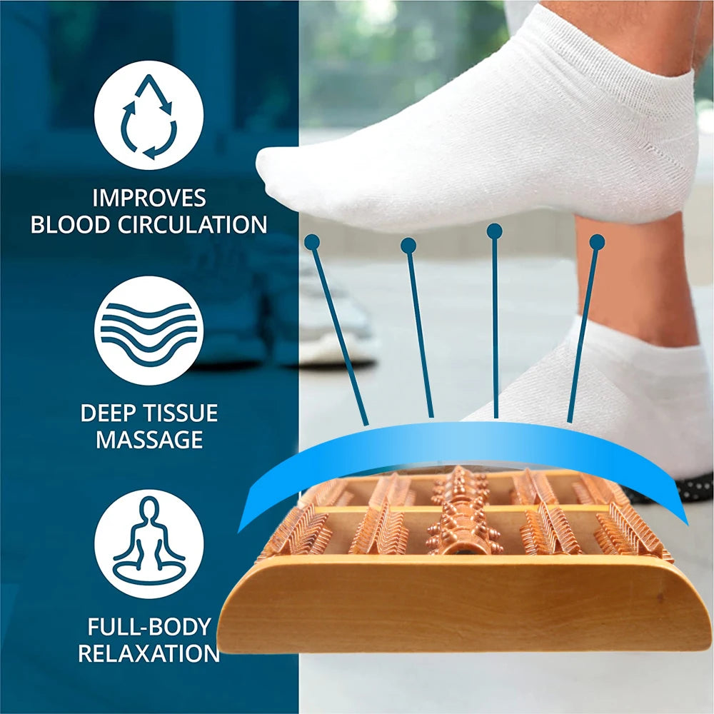 Wooden Foot Massager - admstore